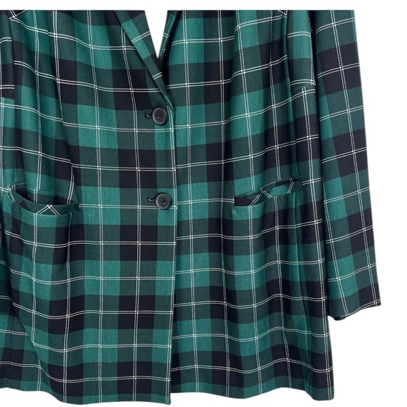 Torrid lightweight ponte knit longline plaid blazer jacket plus size 2X NWT - Picture 15 of 16
